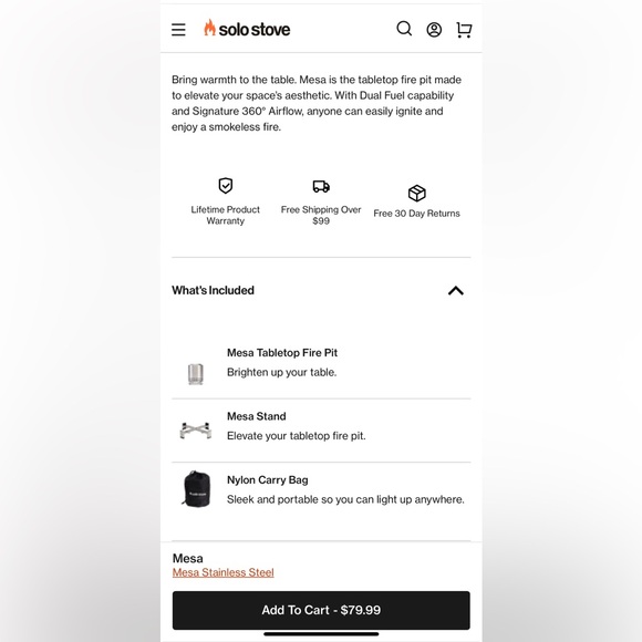 Solo Stove Mesa Tabletop Fire Pit Suited For Any Outdoor Space - Picture 6 of 8